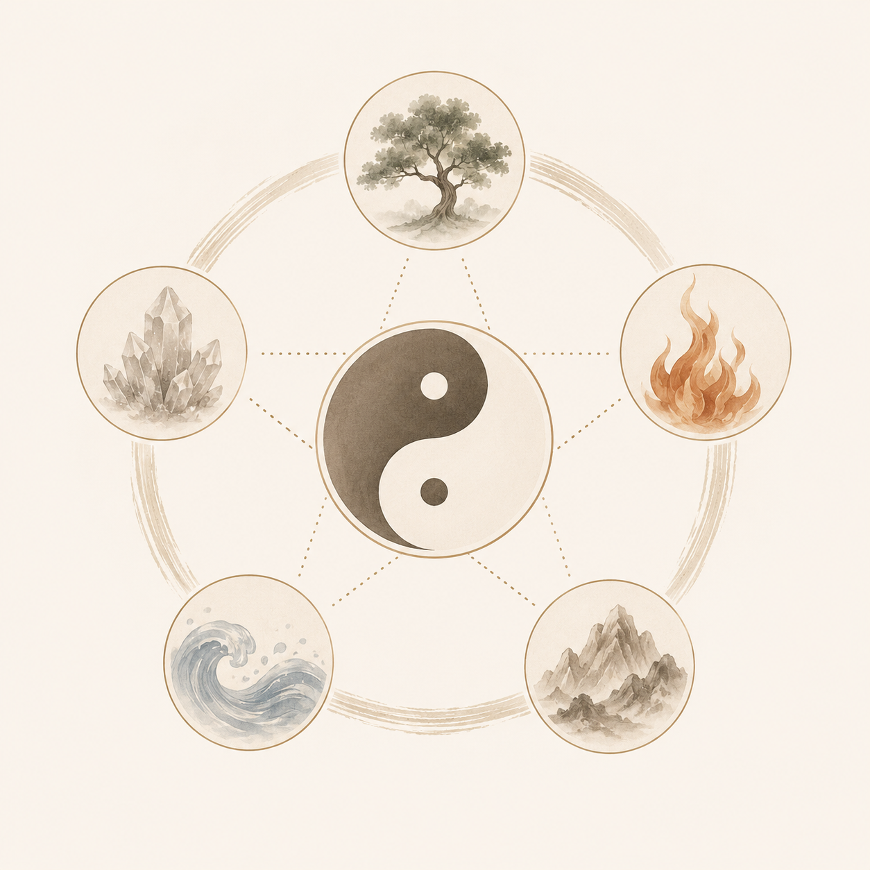 Five element illustration